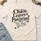 Chaos Leaves Pawprints T-Shirt