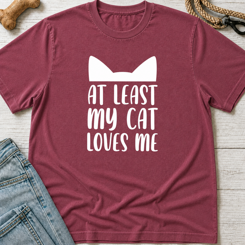 At Least My Cat Loves Me T-Shirt