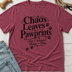 Chaos Leaves Pawprints T-Shirt