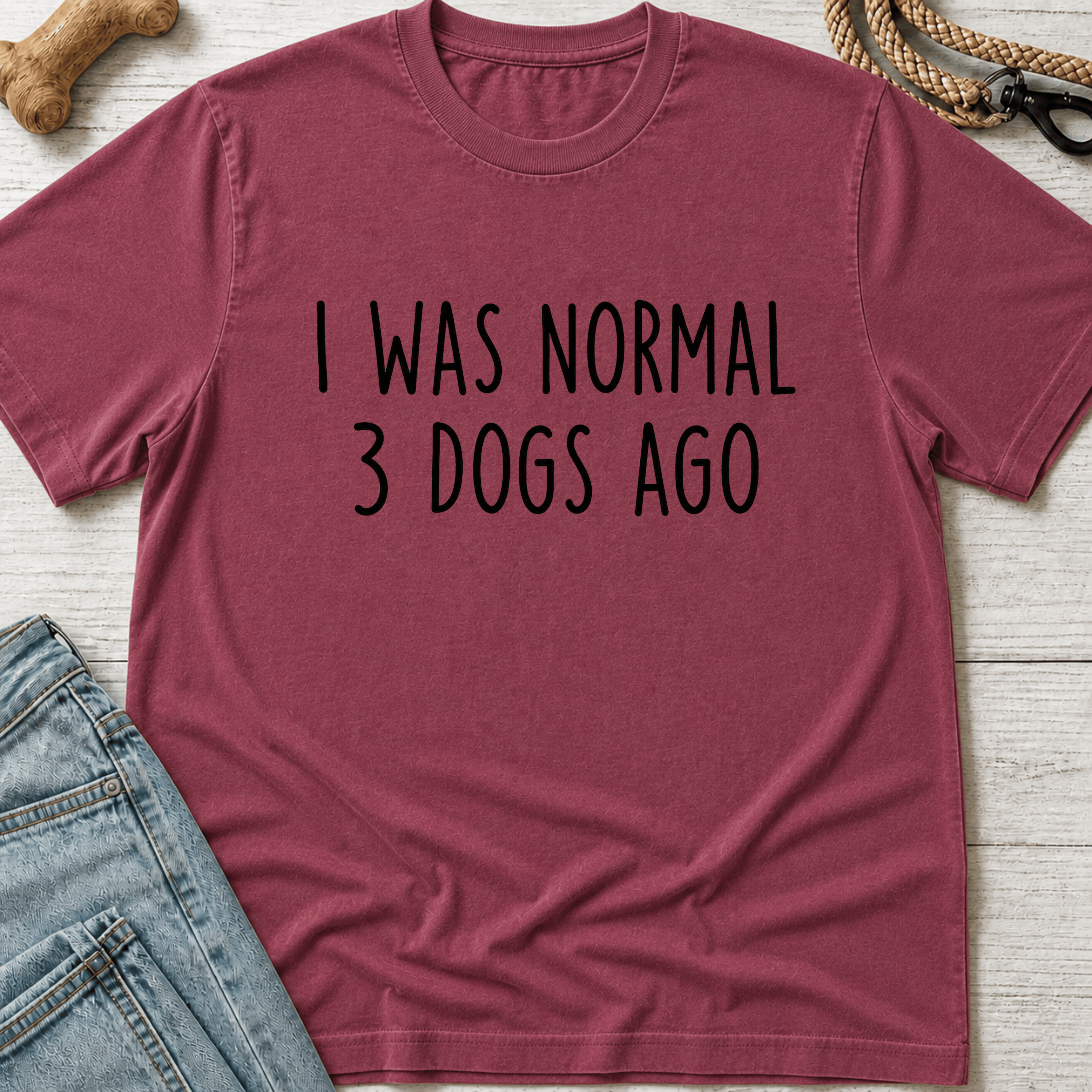 I Was Normal 3 Dogs Ago T-Shirt