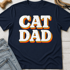 Cat Dad Retro T-Shirt