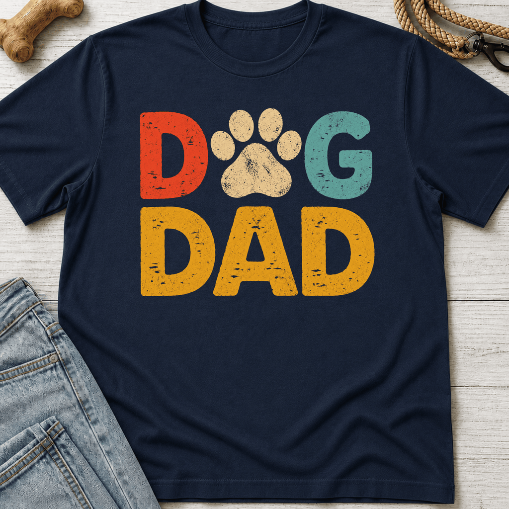 Dog Dad Colorful T-Shirt