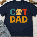 Cat Dad Colorful T-Shirt
