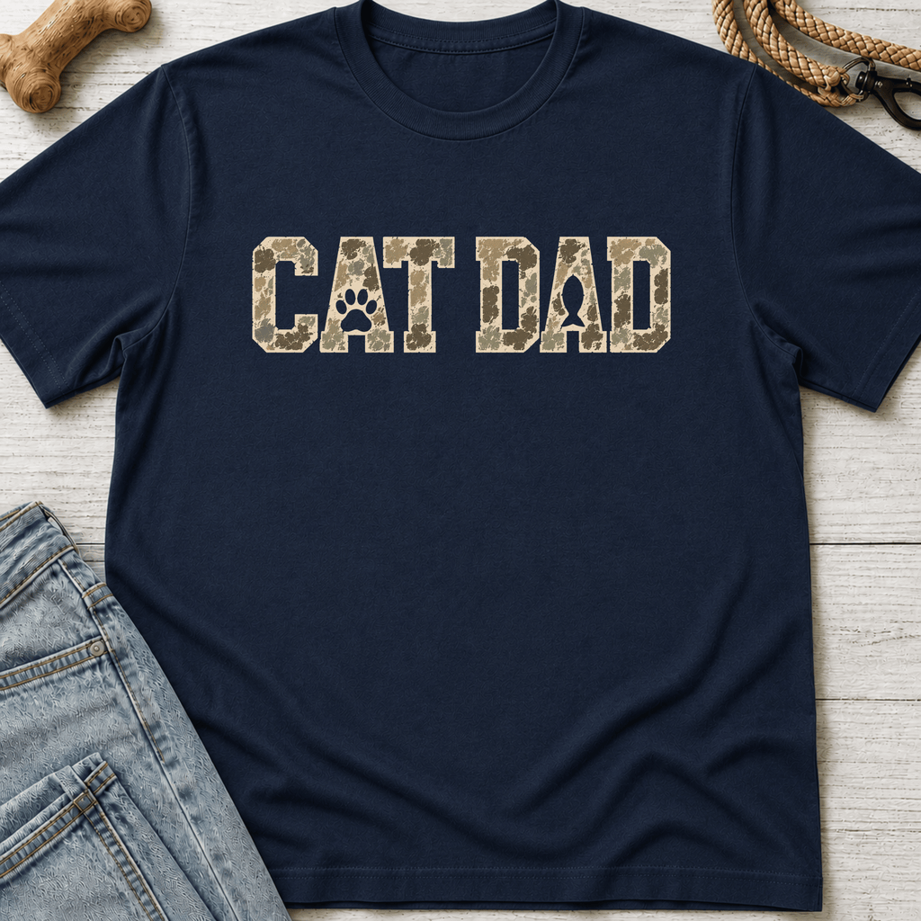 Cat Dad Camouflage T-Shirt