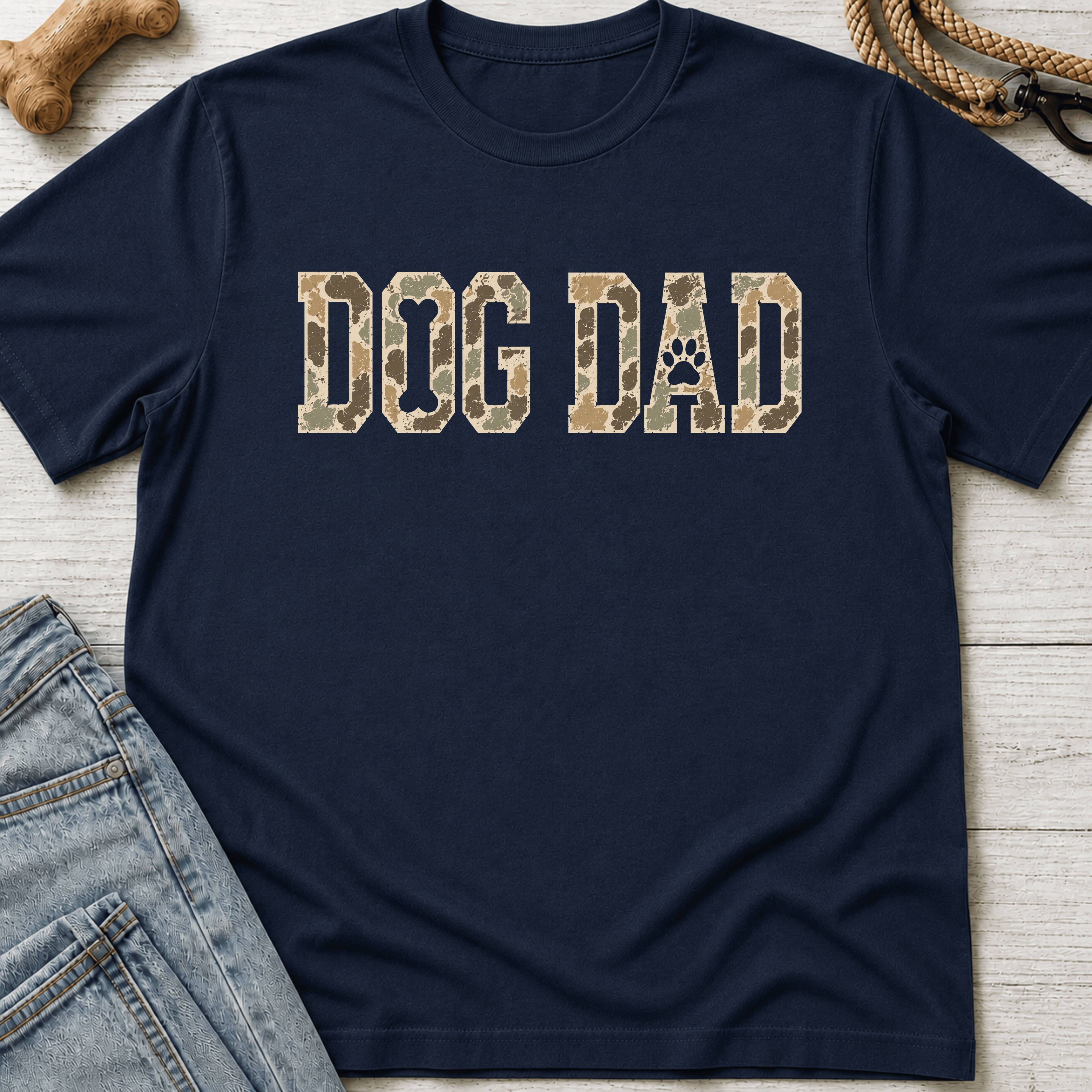 Dog Dad Camouflage T-Shirt