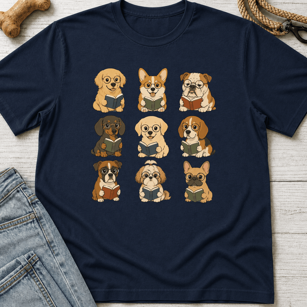 Puppies Reading T-Shirt