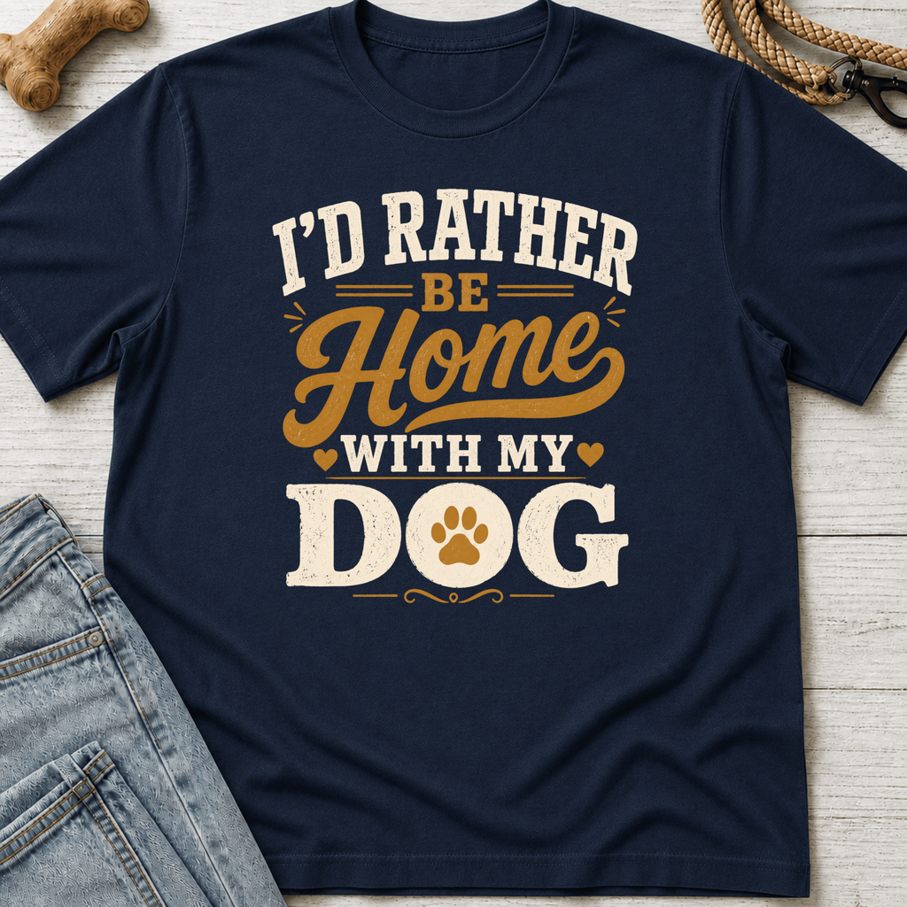 I'd Rather Be Home With My Dog T-Shirt