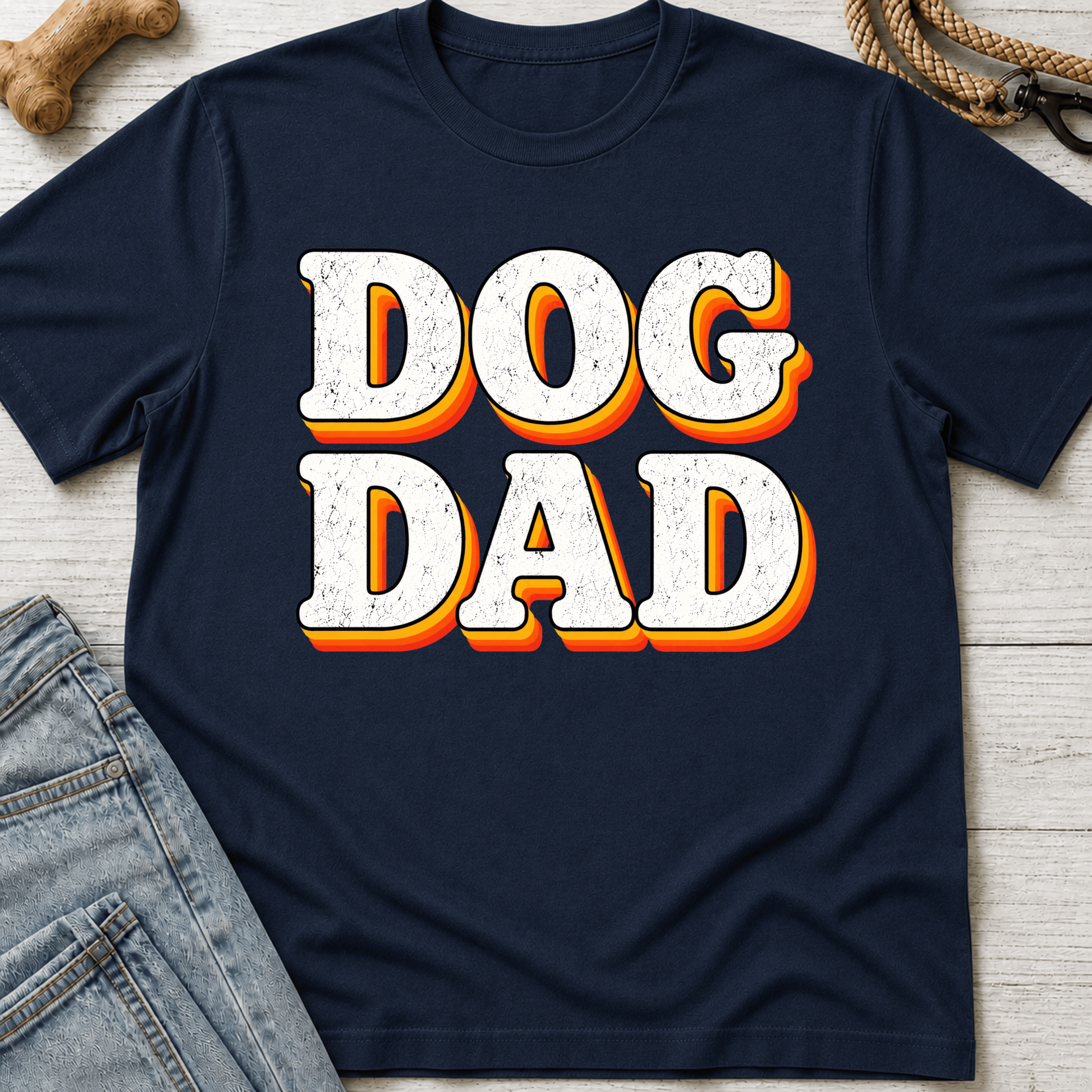 Dog Dad Retro T-Shirt