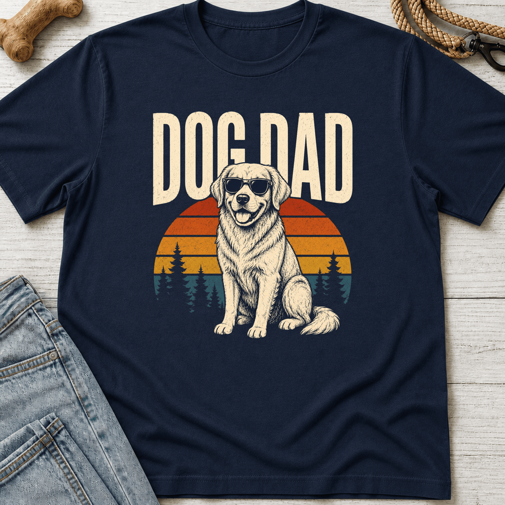 Dog Dad Sunset T-Shirt