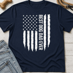 Best Dog Dad Flag T-Shirt