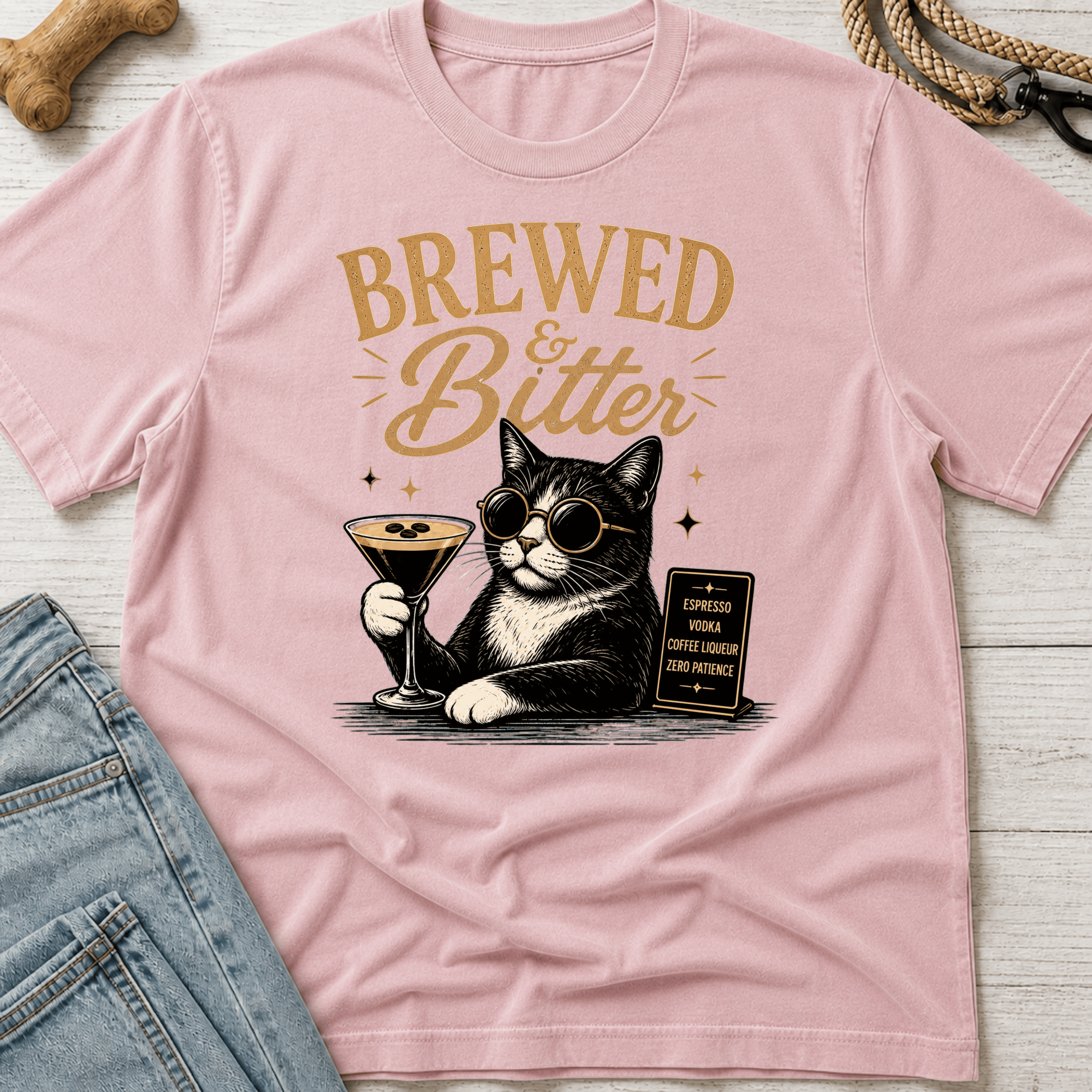 Cat Martini T-Shirt