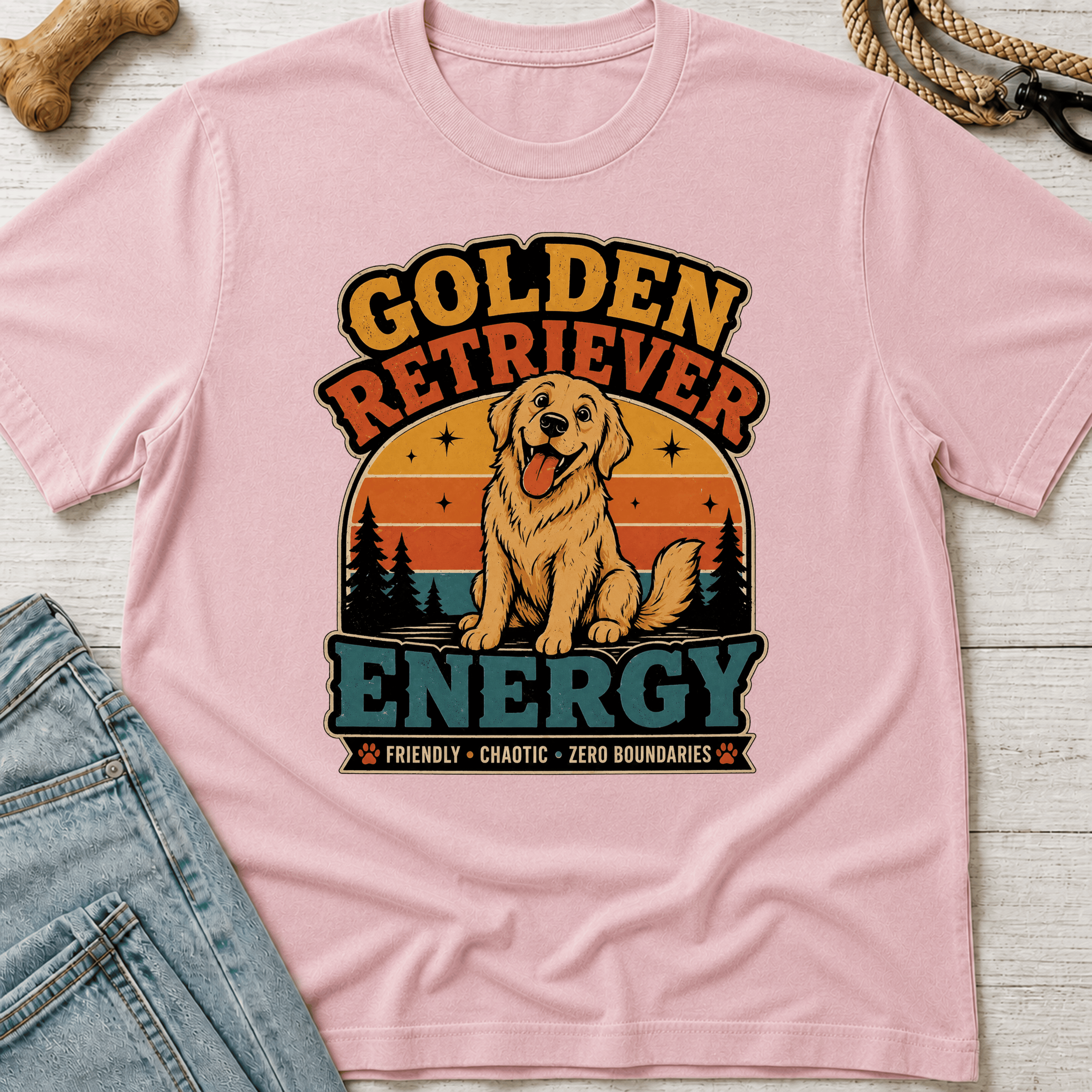 Golden Retriever Energy T-Shirt