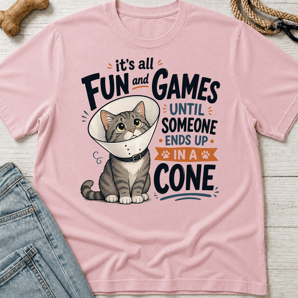 Cat Ends Up in a ConeT-Shirt