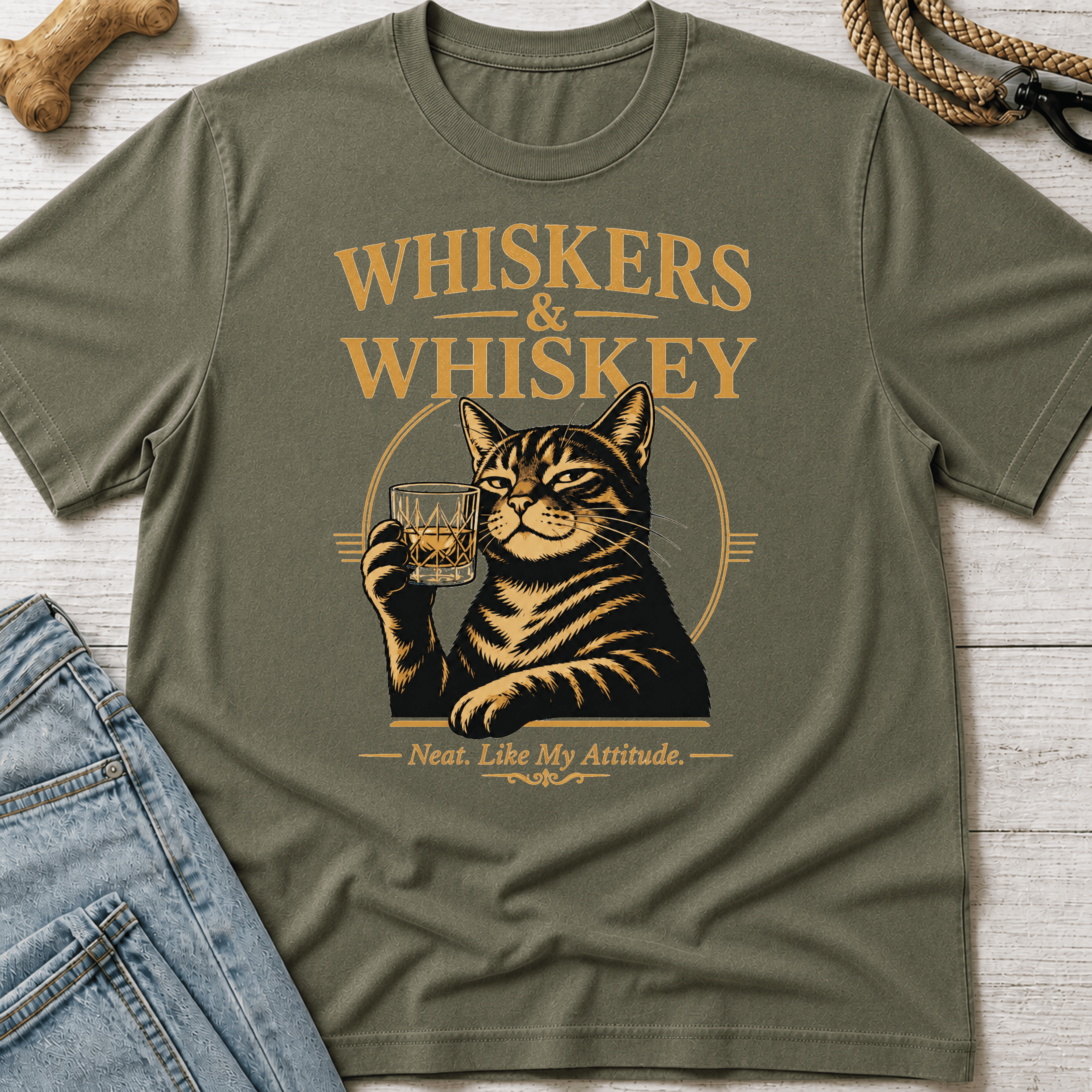 Whiskers & Whiskey T-Shirt