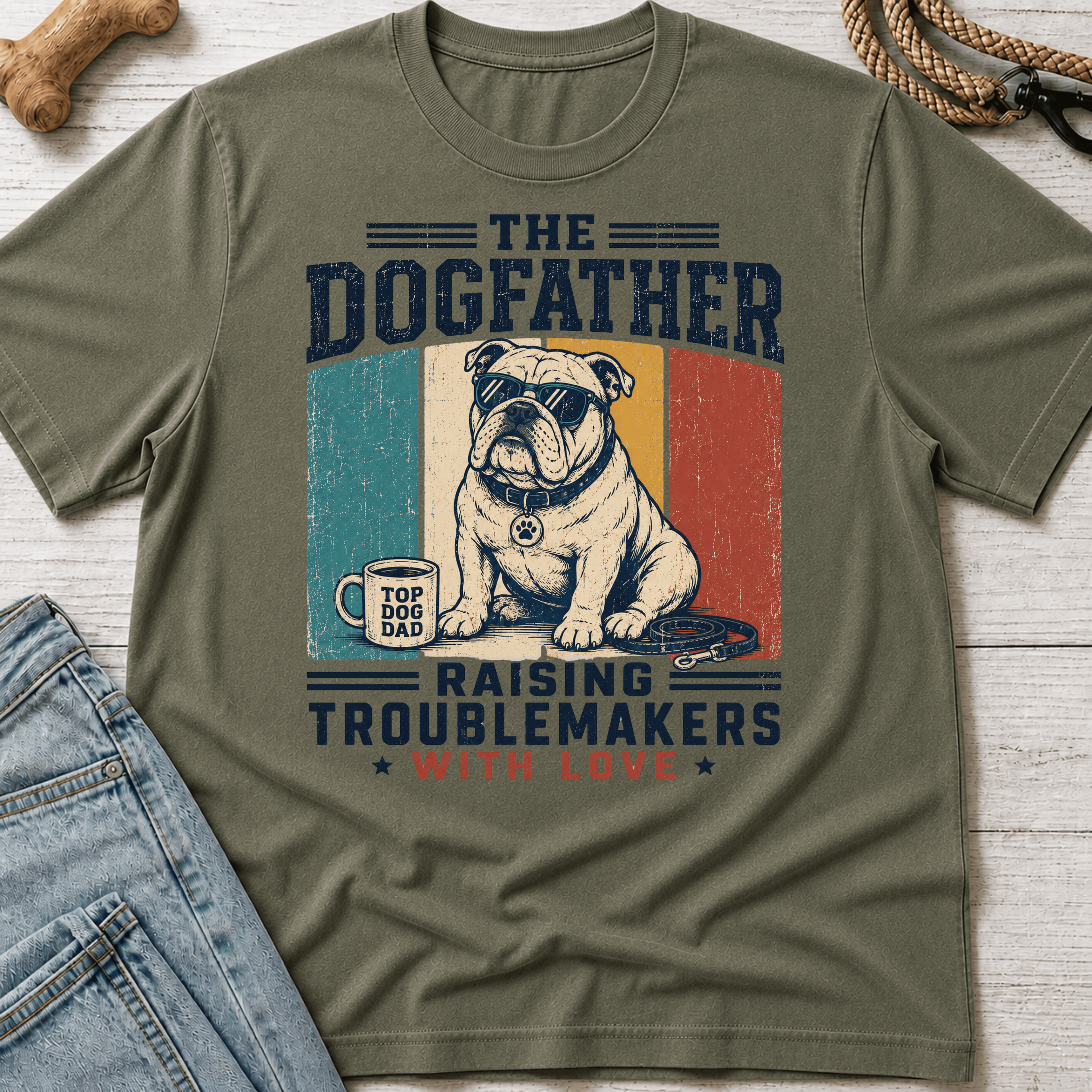 DogFather Bulldog T-Shirt
