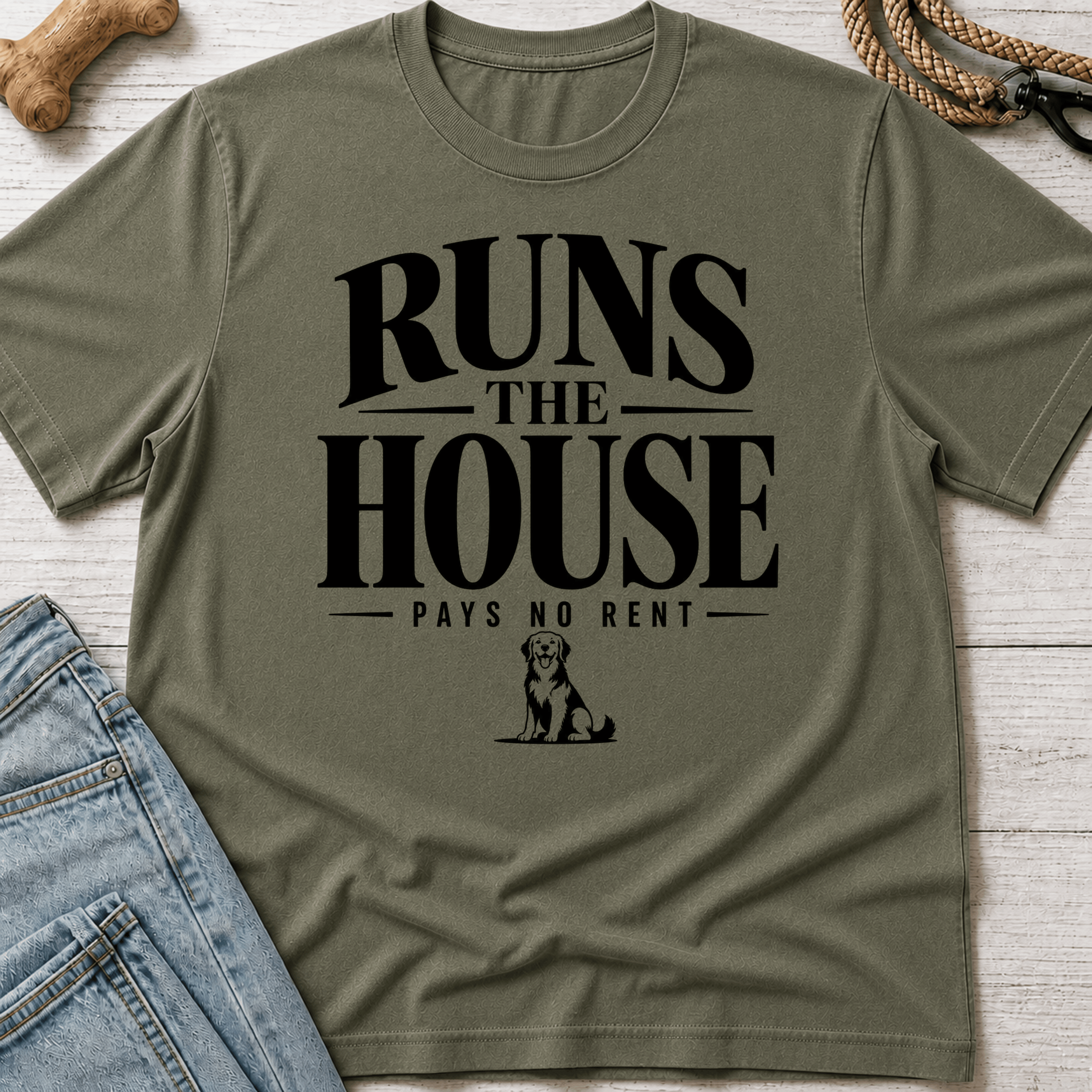 Dog Runs the House T-Shirt