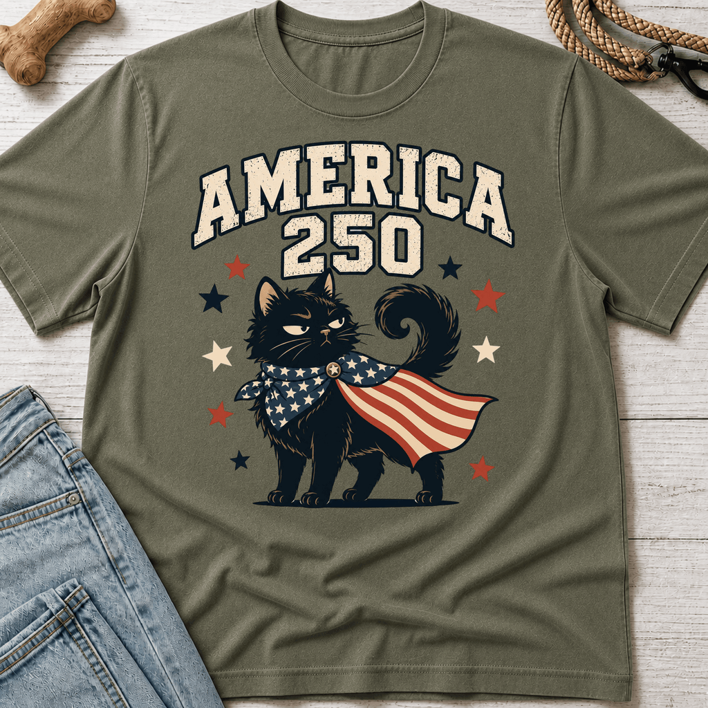 America 250 Black Cat T-Shirt