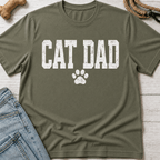 Cat Dad Pawprint T-Shirt