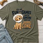 Dog Ends Up in a Cone T-Shirt
