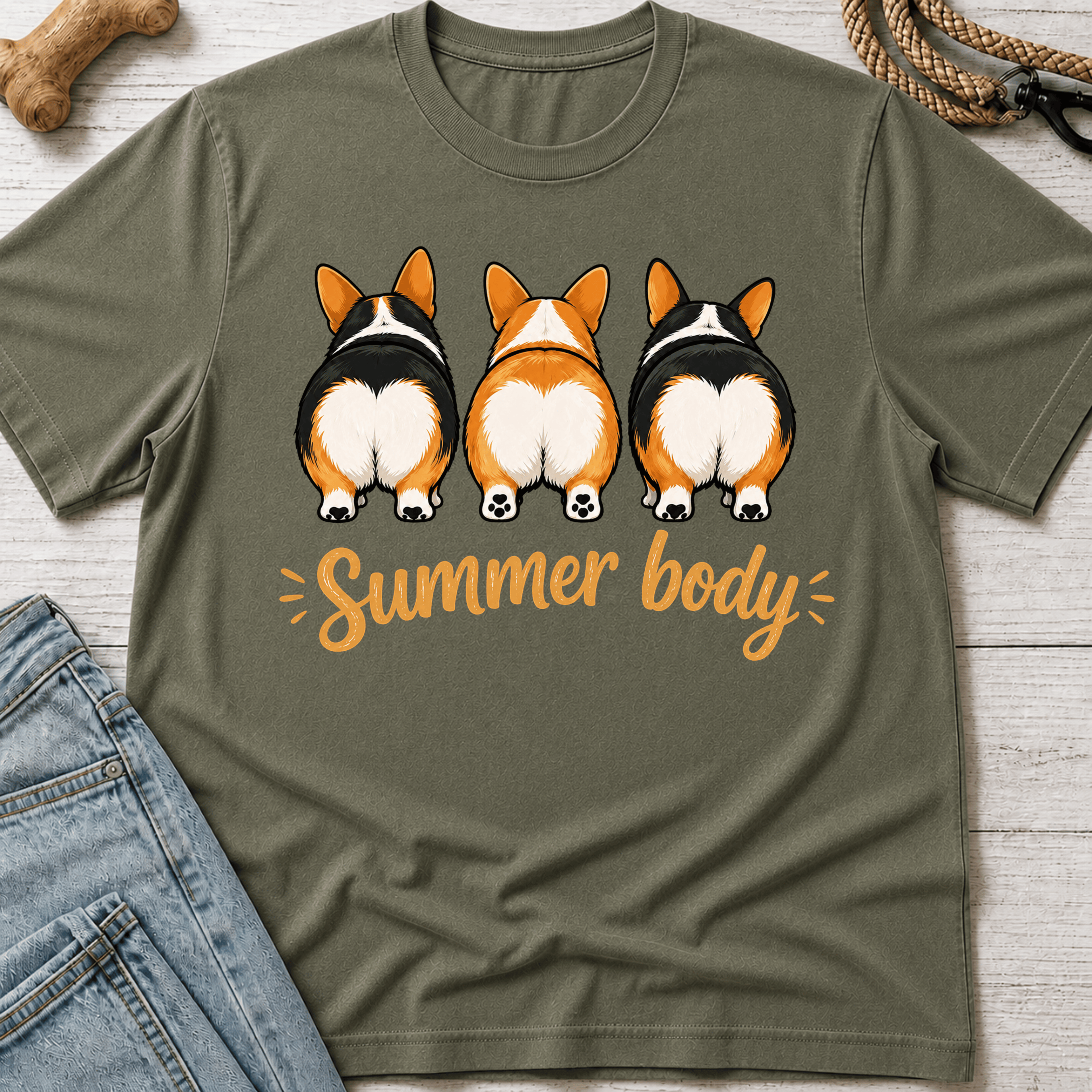 Corgi Summer Body T-Shirt