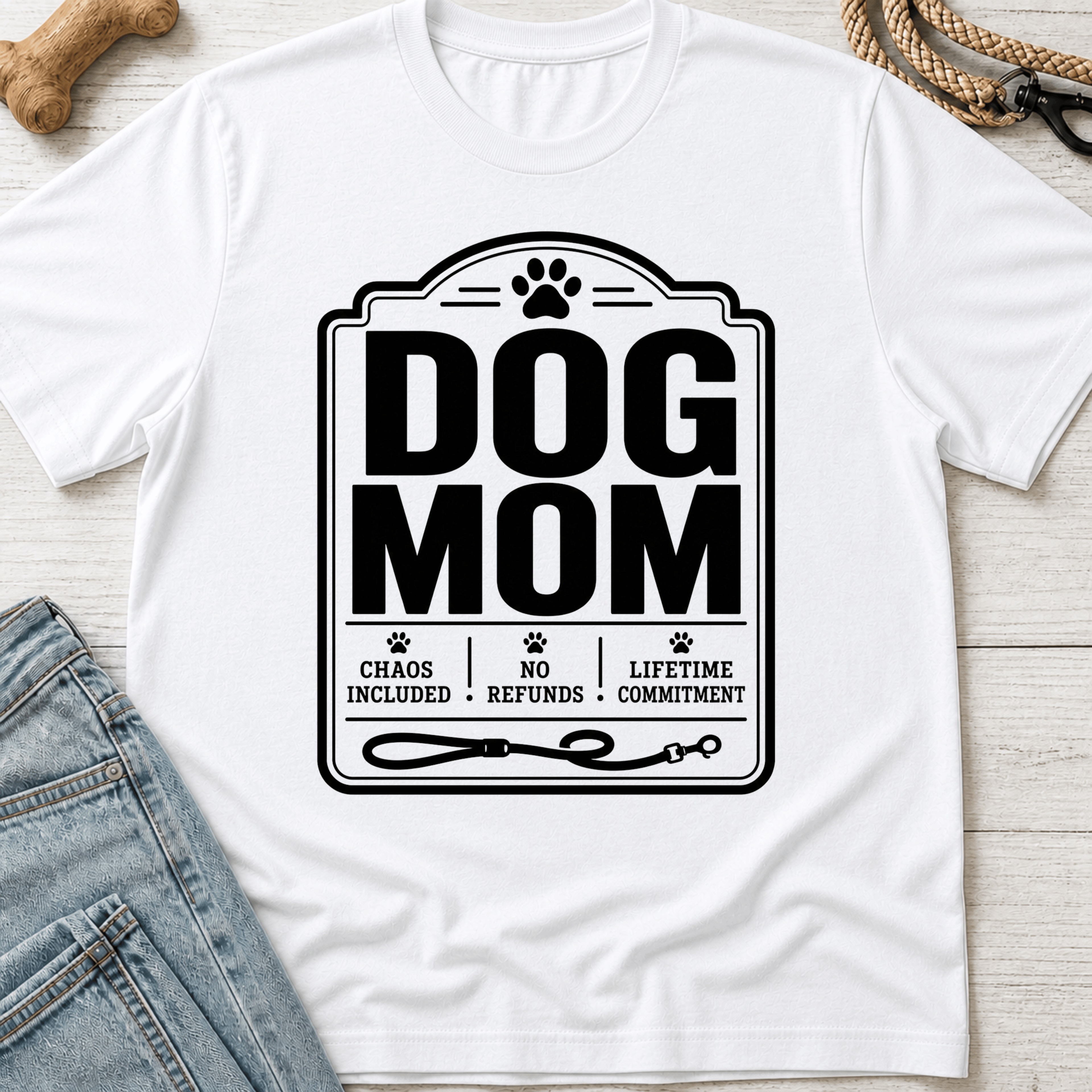 Dog Mom Tag T-Shirt