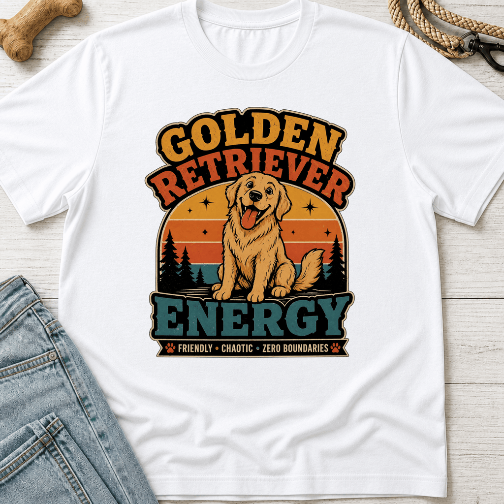 Golden Retriever Energy T-Shirt