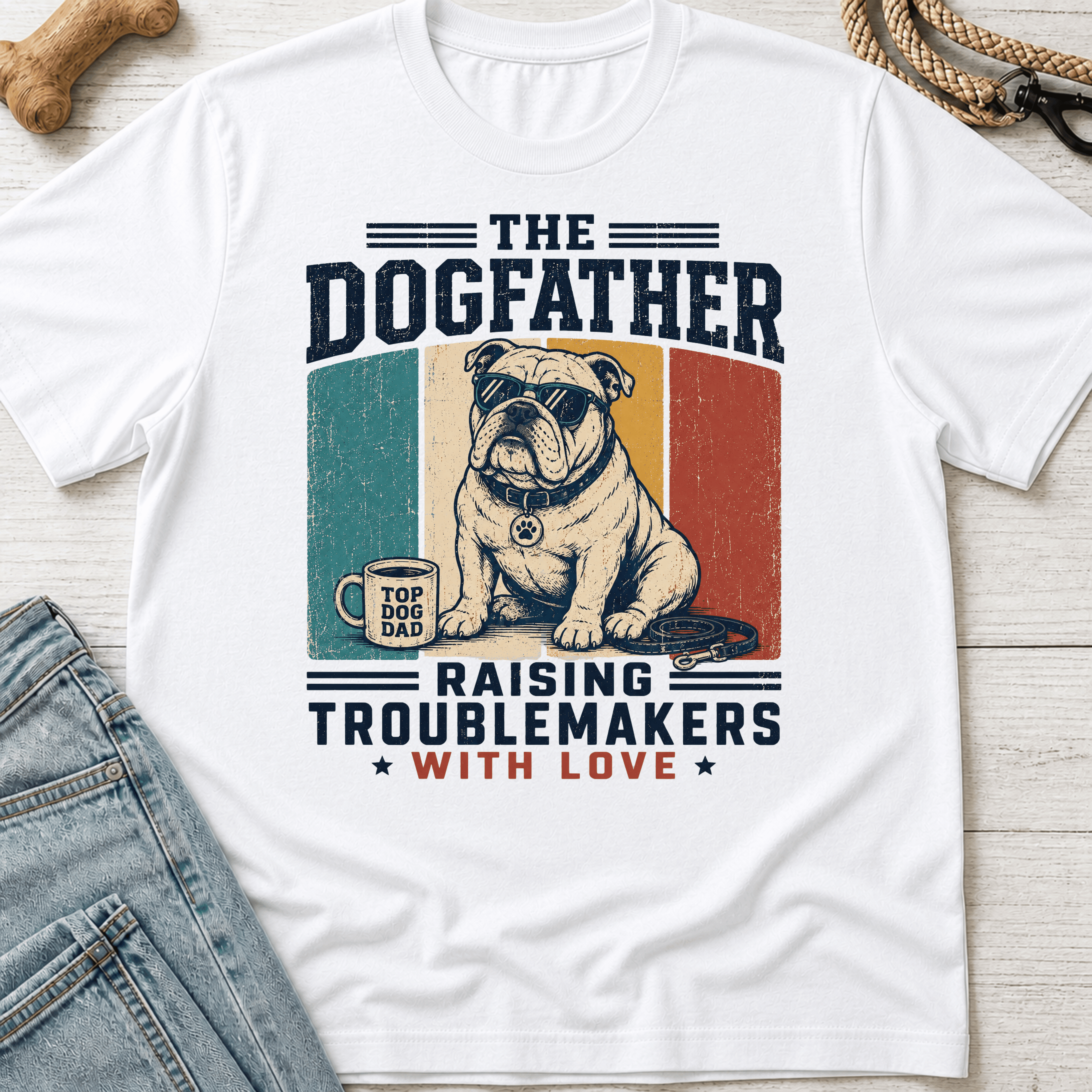 DogFather Bulldog T-Shirt