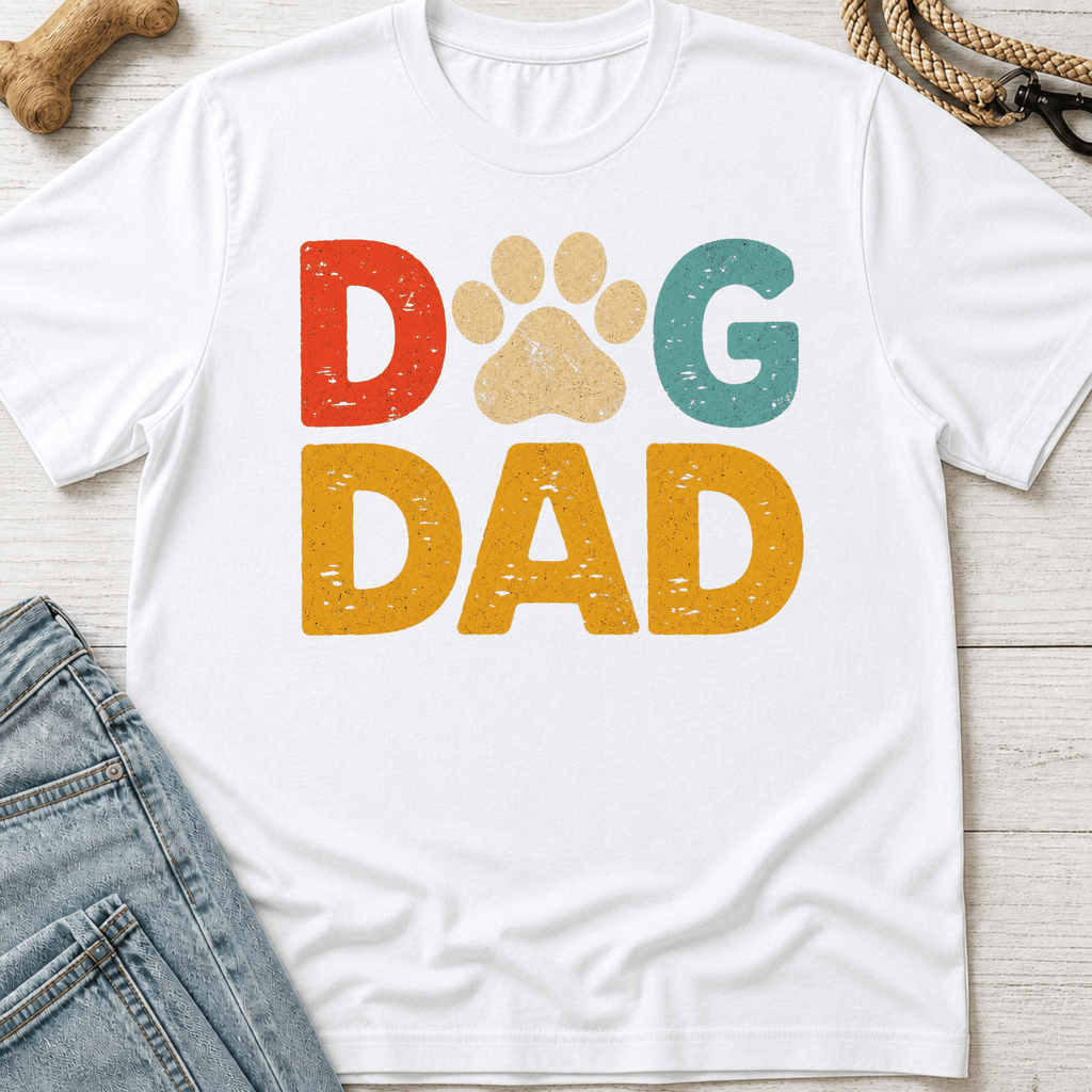 Dog Dad Colorful T-Shirt