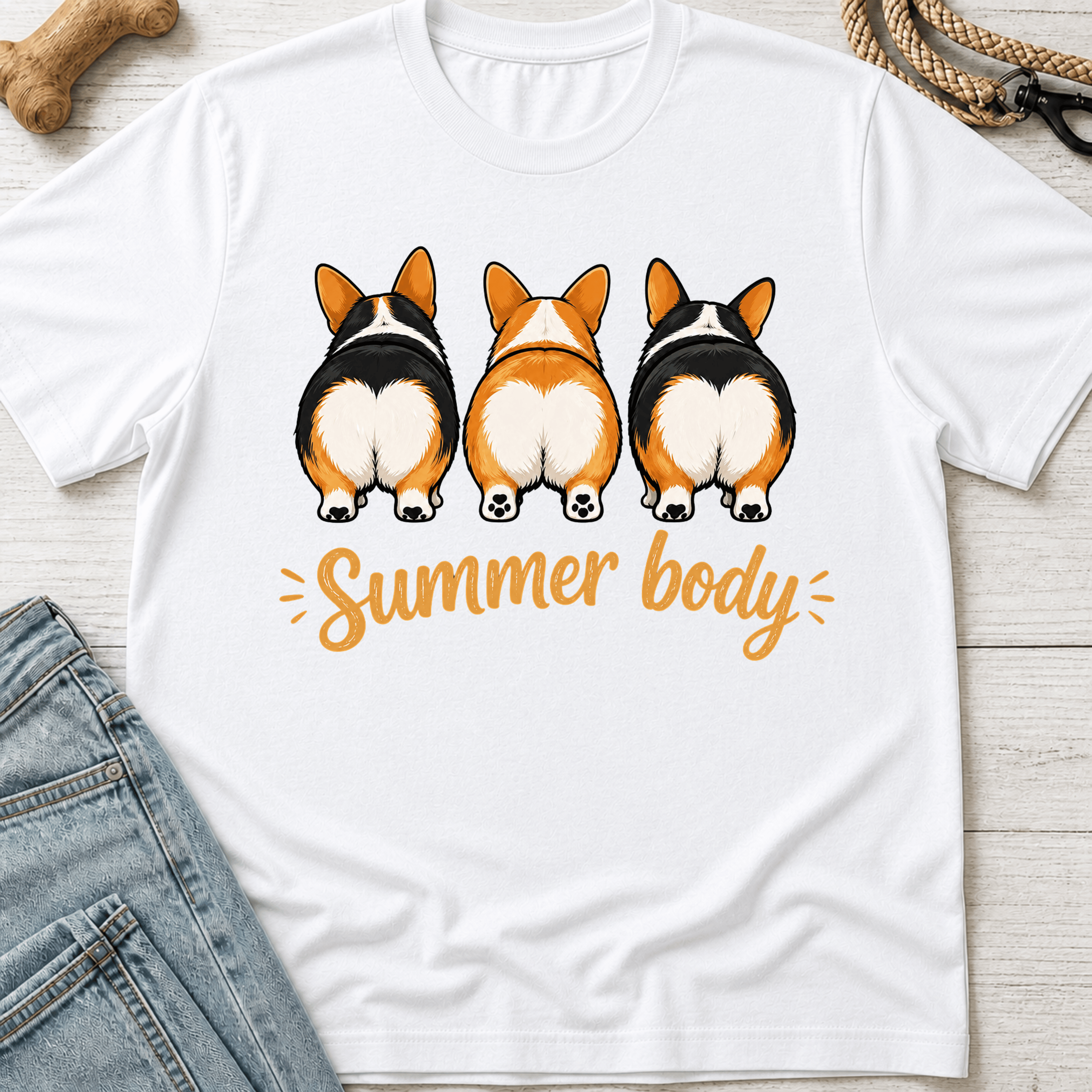 Corgi Summer Body T-Shirt