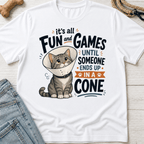 Cat Ends Up in a ConeT-Shirt
