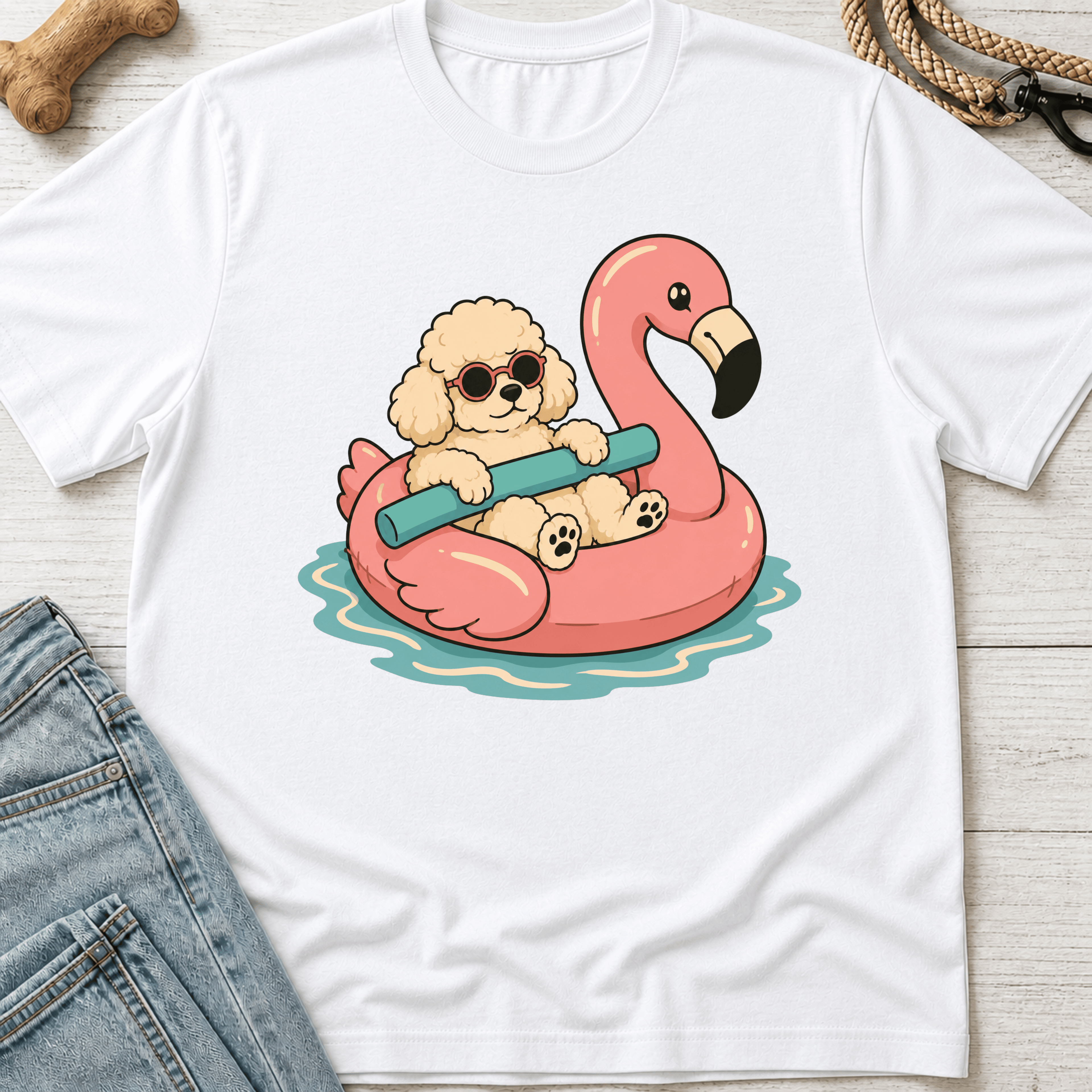 Poodle Pool Noodle T-Shirt