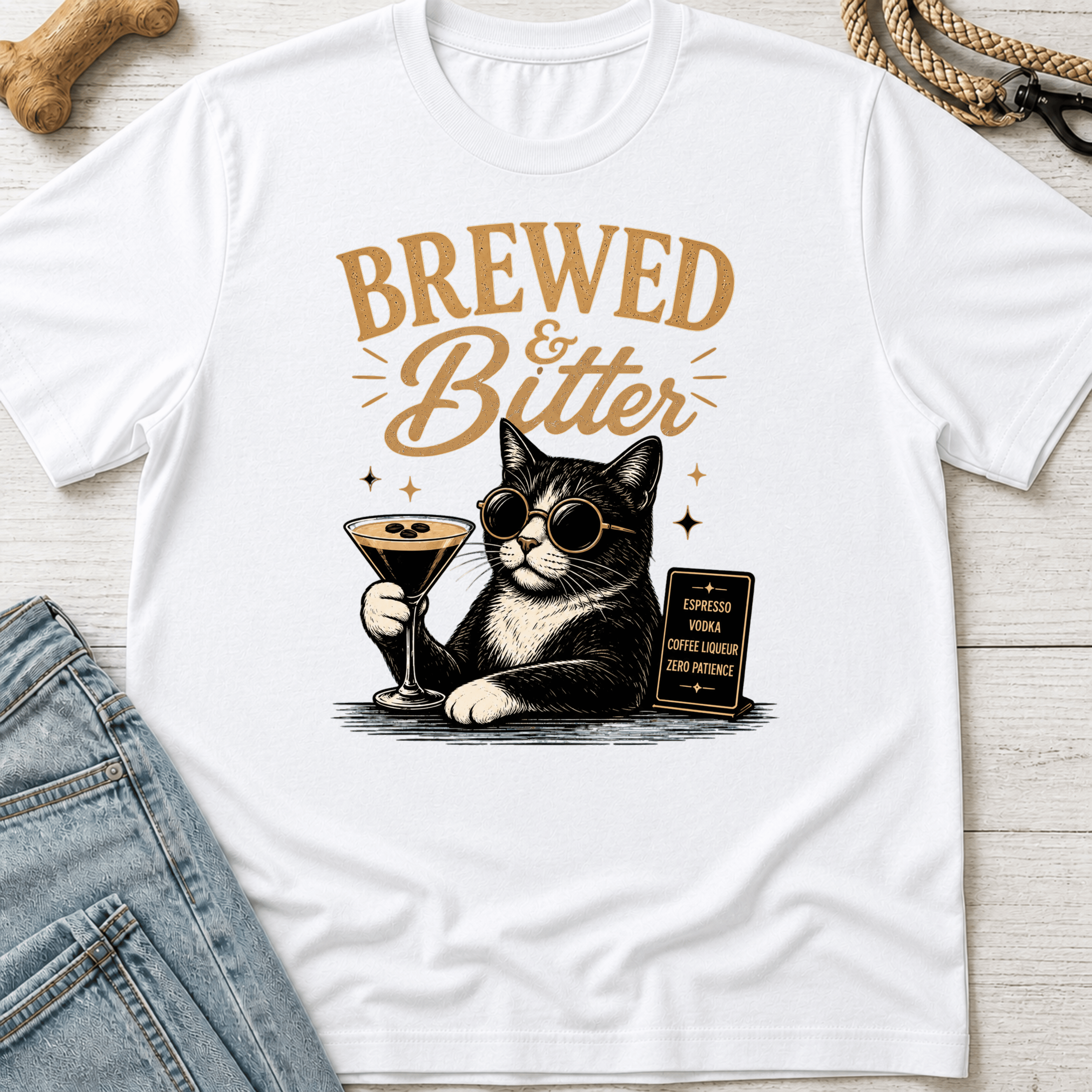 Cat Martini T-Shirt