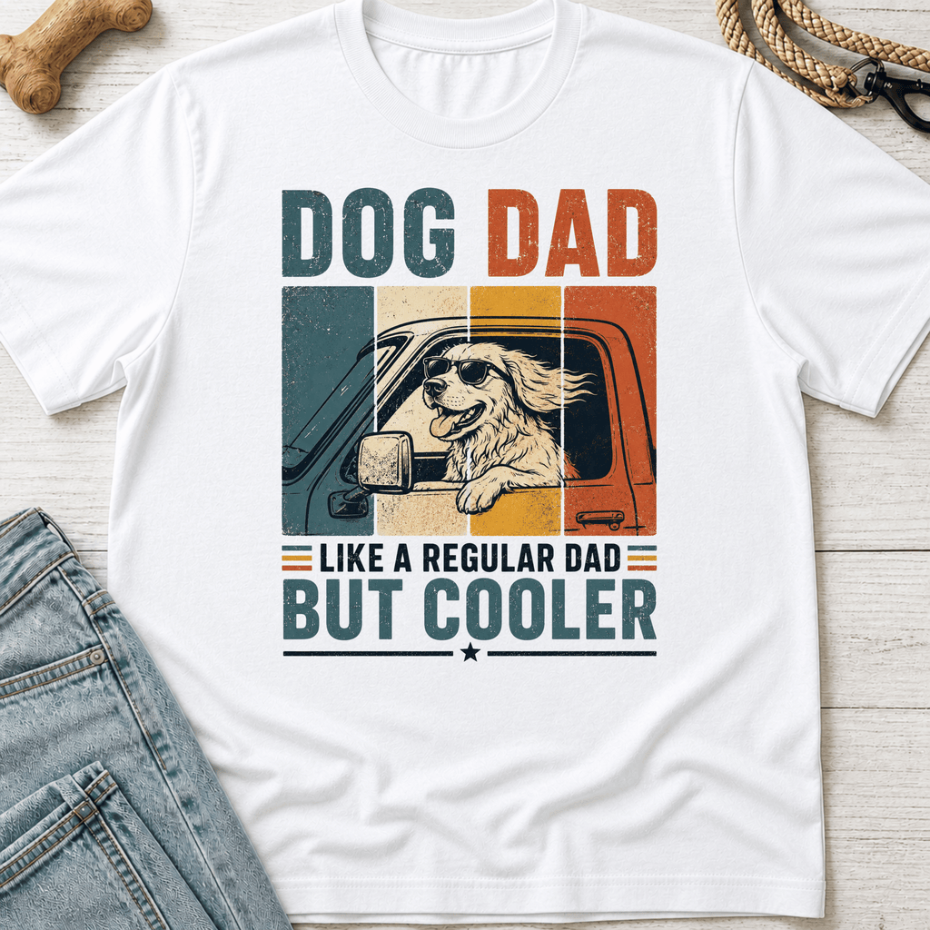 Dog Dad Cooler In The Car T-Shirt