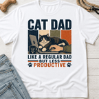 Cat Dad Productive T-Shirt